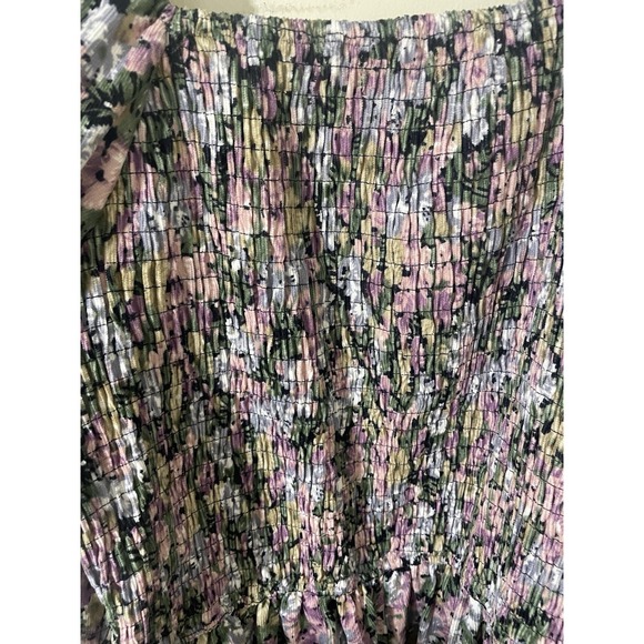 Polagram 3X Floral Cottagecore Whimsy Puff Sleeve Square Neck Dress Feminine - Picture 6 of 10